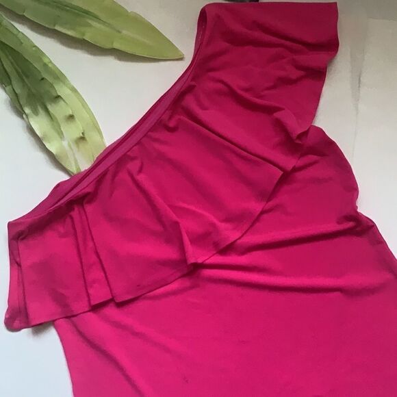 🎀nwt Inc International Concepts Ruffled One-shoulder Top🎀 - Picture 4 of 9